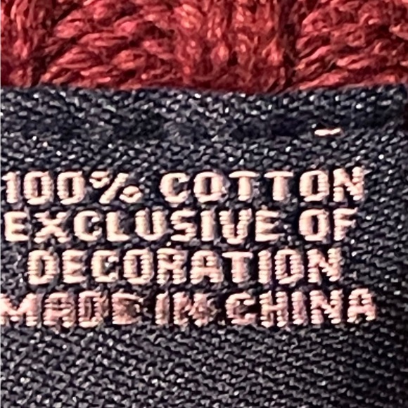 Repaved Burgundy Cropped Sweater Ribbed Knit Long Sleeve Streetwear Y2K Large - Picture 6 of 12